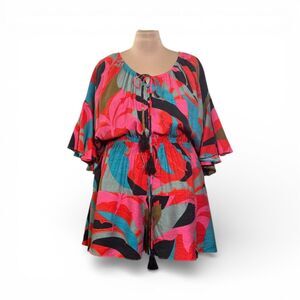 City Chic Harlow Flutter Sleeve Romper, NWT! Size US 20